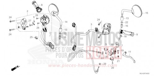 HANDLE SWITCH/LEVER/CABLE/MIRROR (CMX1100A/A2) CMX1100AS de 2025